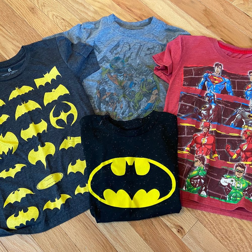 Size 6 superhero tees